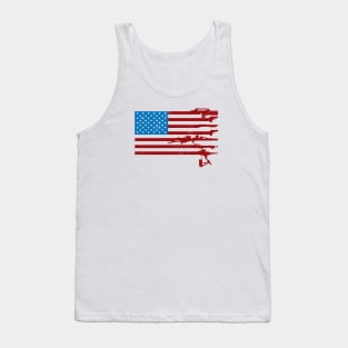 US Flag - USCM Arms - USA Tank Top